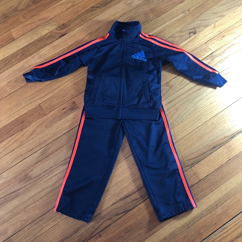 Adidas Toddler Blue Warm-Up Suit